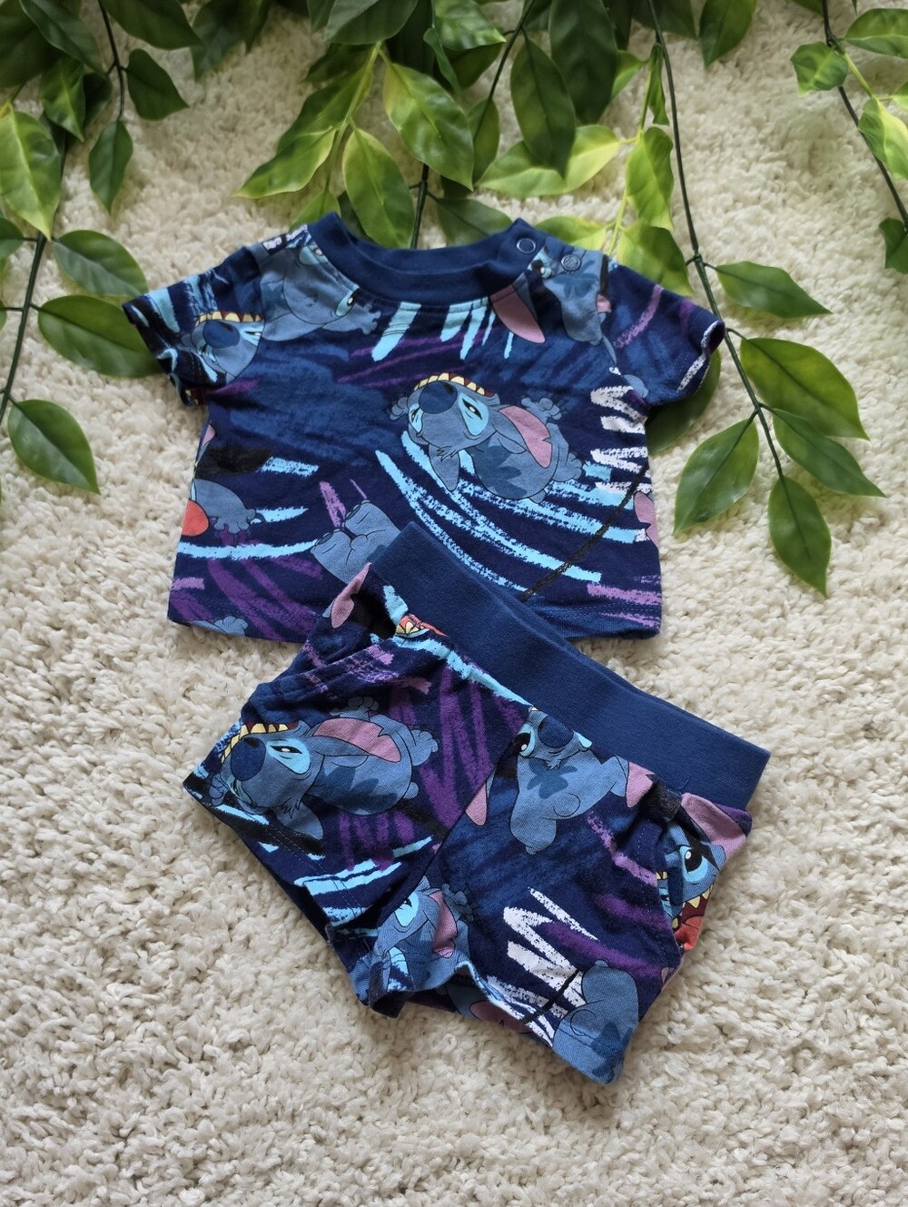 Baby Boy Stitch Outfit (Newborn)